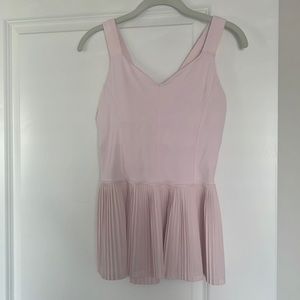 Lululemon peplum light pink top